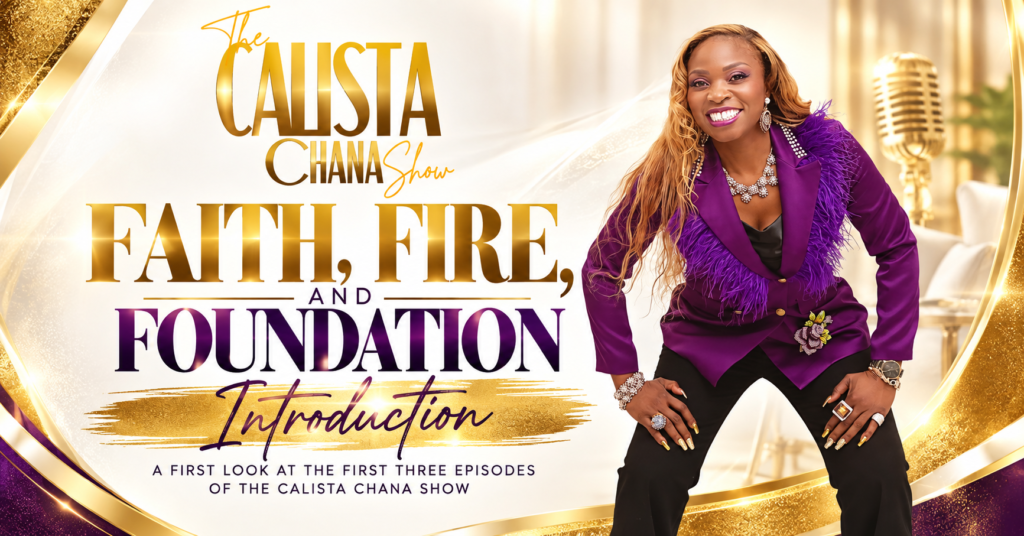 A PHOTO OF A WOMAN AND TEXT WRITTEN -Faith, Fire & Foundation Introduction